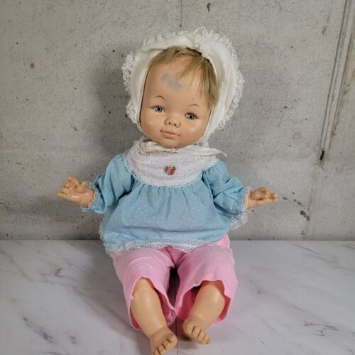 Vtg 1967 Horsman 18" Baby Tweaks In Clothes Unknown If Original Stained Forehead - $25.21