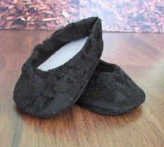 handmade plain jane shoes black lac Doll Clothes for 18&quot; American Girl/ 18&quot; doll - £5.75 GBP