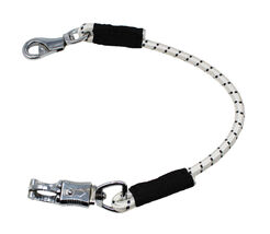 Horse 30" Horse Bungee Trailer Tie with Panic &amp; Trigger Bull Snap White ... - $19.79
