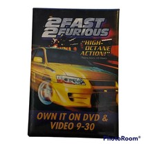 2 Fast 2 Furious Pin 2003 Exclusive Advertising Promotional Pinback Button - $7.87