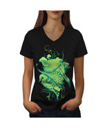 Wellcoda Octopus Beast Womens V-Neck T-shirt, Sea personage Graphic Desi... - £16.11 GBP
