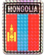 K&#39;s Novelties Mongolia Country Flag Reflective Decal Bumper Sticker - €2,94 EUR