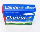 Claritin Non Drowsy Indoor Outdoor Allergy 24 Hour Relief 10ct Tablets B... - $9.74