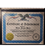 Personalised Certificate Of Achievement Unvaccinated Legend in Padded Bi... - $457.92 MXN