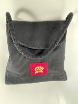Floral Purse Black Shoulder Bag  great cond. VTG - £7.55 GBP