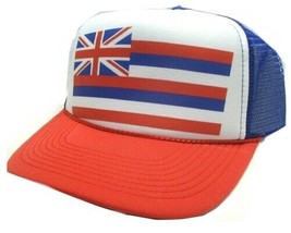 Hawaii Flag Trucker Hat mesh hat snapback hat RWB New unworn - $14.96