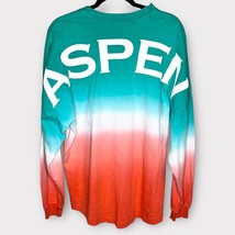 ASPEN orange/teal ombre long sleeve Spirit Jersey Size Medium - £34.24 GBP