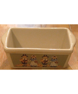 Nantucket Ceramic Pilgrim Loaf Pan 5x3x2 Thanksgiving Harvest Pumpkins F... - $8.95