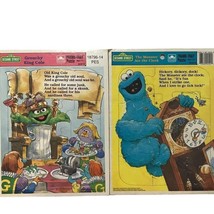 Vintage Sesame Street Frame Tray Puzzles Cookie Monster/Oscar the Grouch - £10.56 GBP