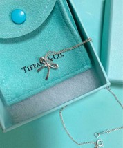 Tiffany &amp; Co. necklace Pendant Sterling Silver 925 Ribbon necklace - £202.83 GBP