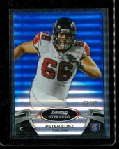 2012 Topps Bowman Sterling Refractor Football Card #22 Peter Konz Falcons Le - £3.86 GBP