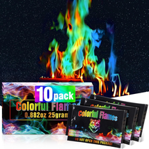 10Pack Fire Color Changing Packets，Magic Color Fire Packets for Outdoor ... - $11.88