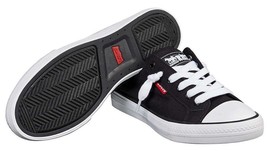 NEW Levi&#39;s Black Denim Girls Stan G Canvas Sneakers Gym Shoes New in Box... - $9.99+