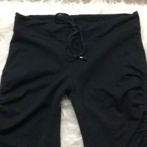 Paige embroidered pocket black rolled sweatpants - $30.29