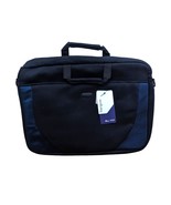 Targus Lightweight Neoprene Black Blue Trim Office Laptop Case Travel Ba... - £31.78 GBP