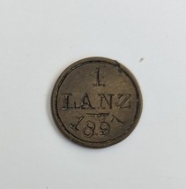 Mexico 1891 1 Lanz HDA HALTUNOHEN Contrasena Coin - $39.95