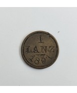 Mexico 1891 1 Lanz HDA HALTUNOHEN Contrasena Coin - £31.41 GBP