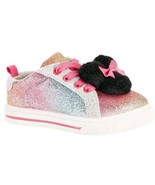 Disney Minnie Mouse Casual Toddler Rainbow Pom Sneaker Shoes Size 9 NEW - £12.59 GBP
