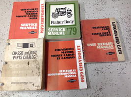 1979 Chevy Monte Carlo Camaro Nova Malibu Service Shop Repair Manual OEM Set GM - £139.99 GBP