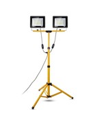 Work Light with Stand 10000 Lumen LED Light 100W Dual Head with 14FT Pow... - $97.31 CAD