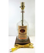 TITO&#39;S VODKA Large 1.75L Liquor Bar Bottle TABLE LAMP Lounge Light w/ Wo... - £43.69 GBP