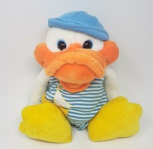 17&quot; Vintage 1992 Commonwealth White Boy Duck Sail Boat Stuffed Animal Plush Toy - £33.54 GBP
