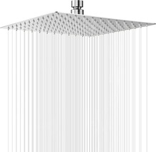 Rain Shower Head 12 inch (30x30cm) High Flow Large Rainfall Shower Head ... - $27.99