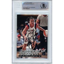 Jennifer Rizzotti Signed Comets 00 WNBA Ultra Beckett Autograph BGS On-Card Auto - £76.71 GBP