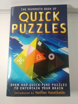 The Mammoth Book of Quick Puzzles Paperback Nathan Haselbauer - £1.54 GBP
