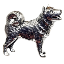 Husky Pin Badge Brooch Siberian Husky Pack Dog Pet Pewter Badge By A R Brown - £6.39 GBP