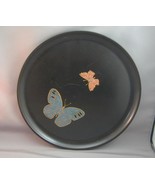 MCM Mid Century Couroc Of Monterrey Inlaid Butterfly Tray Butterlfies - $69.99