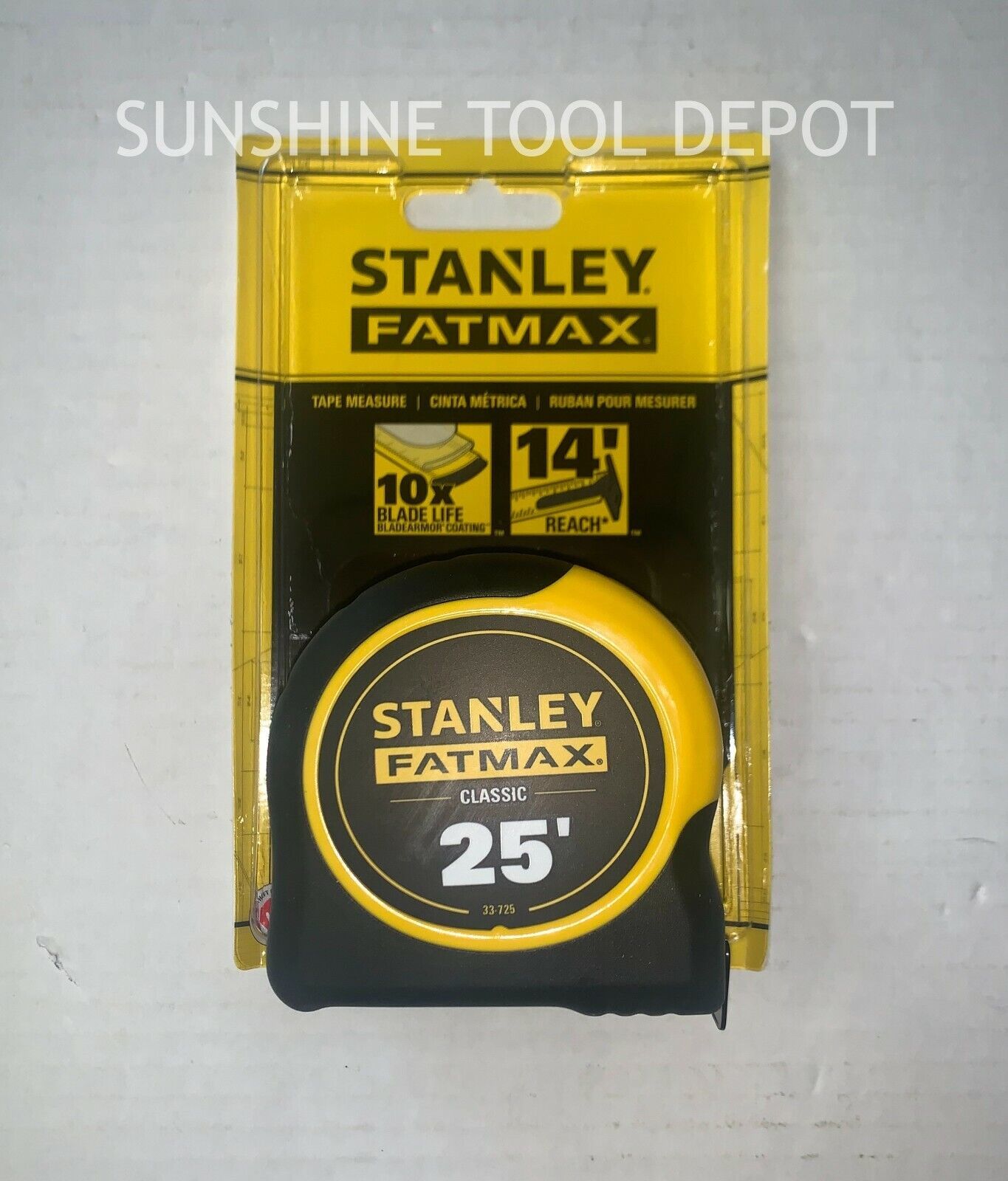 1 - 25' Stanley Fatmax Tape Measure # 33-725 and 50 similar items