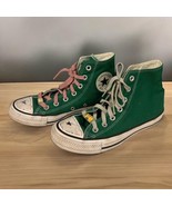 Converse All Star High Top Amazon Kelly  Green Canvas Shoes Sz Mens 5 Women’s 7 - £38.87 GBP