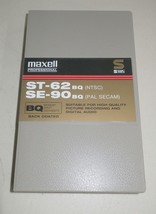 Lot of 8 MAXELL Professional ST-62 SE-90 BQ S-VHS Videocassettes - Never... - $14.99