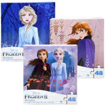 Frozen II Disney Puzzles 48 Piece Jigsaw Princess Anna Elsa Set of 3 - £15.94 GBP