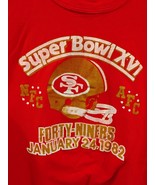 1982 San Francisco 49ers Super Bowl XVI Shirt Vintage Joe Montana SIngle... - $99.77 CAD