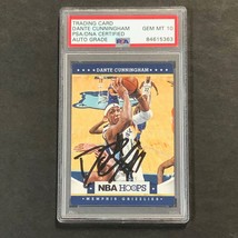 2012-13 NBA Hoops #58 Dante Cunningham Signed Card AUTO 10 PSA Slabbed Grizzlies - £47.95 GBP