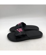 Nike Benassi JDI Slides Women&#39;s Sandal Slide Flip Flops Black Pink - £23.60 GBP