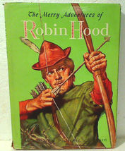 The Merry Adventures Of Robin Hood UK Hardcover w/DJ 1957 Golden Picture Classic - £11.60 GBP