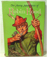The Merry Adventures Of Robin Hood UK Hardcover w/DJ 1957 Golden Picture... - $20.58 CAD