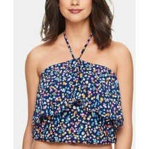 Vera Bradley Wildflower Ditsy Stripe Tankini Swim Top Navy Blue Floral Size XL - £31.81 GBP