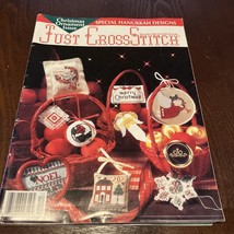 Lot of 4 Just Cross Stitch Magazine Holiday Issues from 1990, 1991, 1993, &amp; 1995 - £8.88 GBP