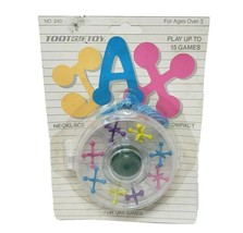 Vintage 1987 Tootsietoy Jax Compact Blue Necklace Play 15 Games In Package Toy - $23.75