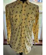 VTG RALPH LAUREN Polo Medium Duck Hunting Dog Print Button Down Shirt - €17,16 EUR