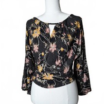 Free People Fiona Bell Sleeve Surplice Tie Crop Top  PS - €17,09 EUR