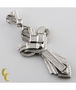 10.00 Karat Diamant Kreuz Unsichtbar Set 14k Weiß Gold Anhänger - $128,583.34 MXN