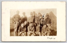 Brownsville TX Soldiers Fort Brown Co H 4th Inf Mexican Border War Postc... - $29.95