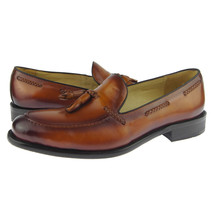 Carrucci Tassel Loafer, Men&#39;s Slip-on Dress Leather Shoes, Cognac - $84.00