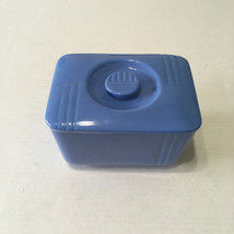 Westinghouse vintage refrigerator container Hall china blue with lid - $32.62