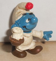 1979 Peyo Schleich Candle Smurf #20060 PVC figure SMURFS Vintage - $23.56